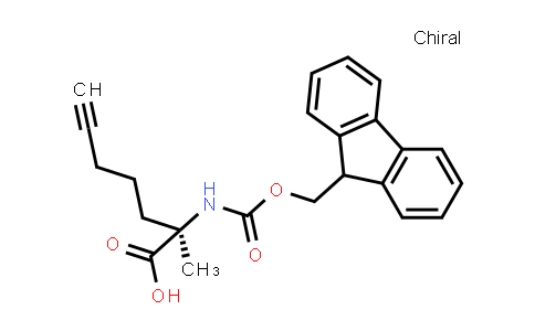 CAS No. 1198791-56-8, (R)-2-((((9H-fluoren-9-yl)methoxy)carbonyl)amino)-2-methylhept-6-ynoic acid