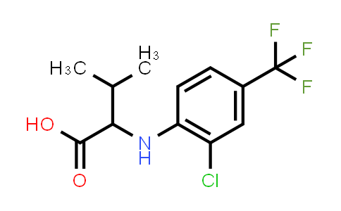 76338-73-3 | 2-{[2-chloro-4-(trifluoromethyl)phenyl]amino}-3-methylbutanoic acid