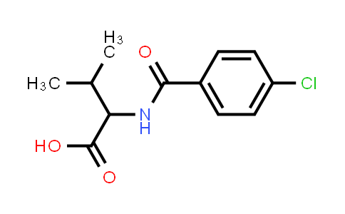 CAS No. 1629857-89-1, 2-[(4-クロロフェニル)ホルムアミド]-3-メチルブタン酸