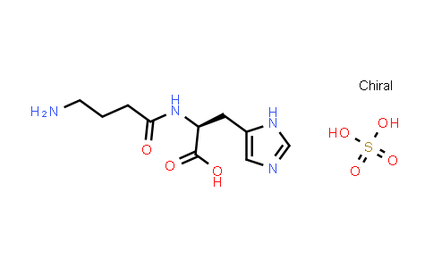31952-91-7 | (4-Aminobutanoyl)-l-histidine compound with sulfuric acid (1:1)