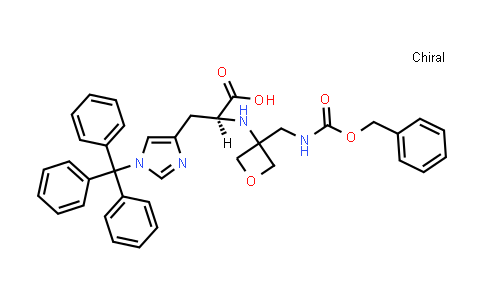 MC839484 | 2198942-46-8 | N-[3-[[[(phenylmethoxy)carbonyl]amino]methyl]-3-oxetanyl]-1-(triphenylmethyl)-D-Histidine