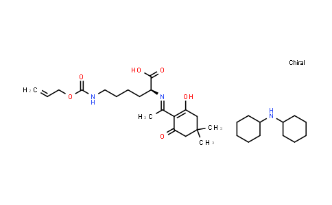 264230-73-1 | 二环己胺 (S)-6-(((烯丙氧基)羰基)氨基)-2-((1-(2-羟基-4,4-二甲基-6-氧代环己-1-烯-1-基)亚乙基)氨基)己酸