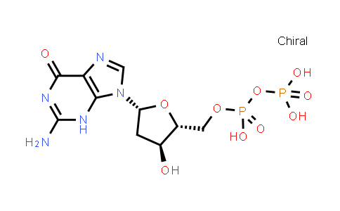 3493-09-2 | ((2R,3S,5R)-5-(2-amino-6-oxo-3,6-dihydro-9H-purin-9-yl)-3-hydroxytetrahydrofuran-2-yl)methyl trihydrogen diphosphate