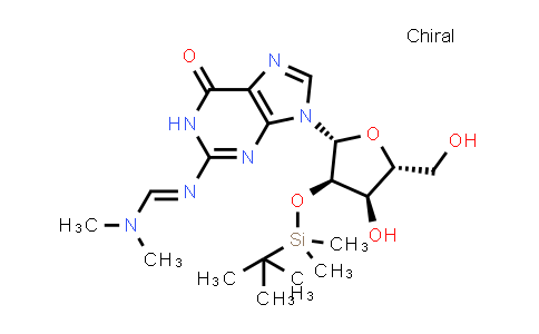 MC839655 | 126922-63-2 | (E)-N'-(9-((2R,3R,4R,5R)-3-((tert-ブチルジメチルシリル)オキシ)-4-ヒドロキシ-5-(ヒドロキシメチル)テトラヒドロフラン-2-イル)-6-オキソ-6,9-ジヒドロ-1H-プリン-2-イル)-N,N-ジメチルホルムイミダミド