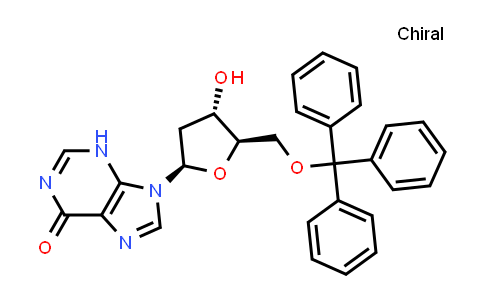 911430-74-5 | 9-((2R,4S,5R)-4-Hydroxy-5-((trityloxy)methyl)tetrahydrofuran-2-yl)-3,9-dihydro-6H-purin-6-one