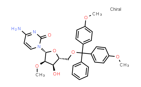 MC839678 | 103285-21-8 | 4-Amino-1-((2R,3R,4R,5R)-5-((bis(4-methoxyphenyl)(phenyl)methoxy)methyl)-4-hydroxy-3-methoxytetrahydrofuran-2-yl)pyrimidin-2(1H)-one