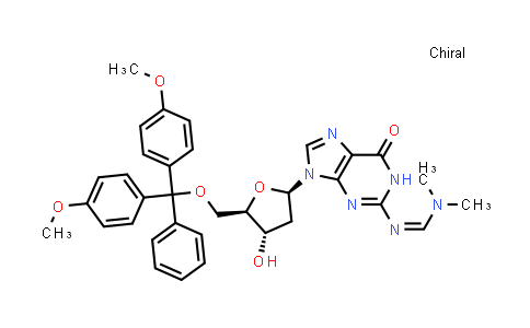 40094-22-2 | N'-(9-((2R,4S,5R)-5-((双(4-甲氧基苯基)(苯基)甲氧基)甲基)-4-羟基四氢呋喃-2-基)-6-氧代-6,9-二氢-3H-嘌呤-2-基)-N,N-二甲基甲脒