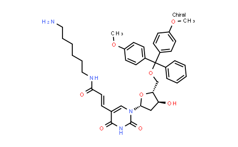252337-60-3 | N-(6-Aminohexyl)-3-(1-((2R,4S,5R)-5-((bis(4-methoxyphenyl)(phenyl)methoxy)methyl)-4-hydroxytetrahydrofuran-2-yl)-2,4-dioxo-1,2,3,4-tetrahydropyrimidin-5-yl)acrylamide