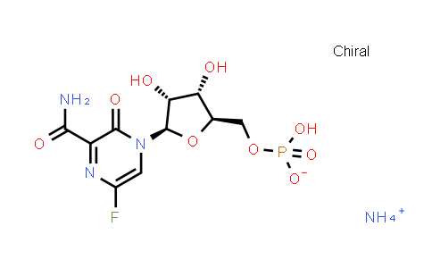 MC839712 | 2096342-42-4 | 6-氟-3,4-二氢-3-氧代-4-(5-O-膦酰基-β-D-呋喃核糖)-2-吡嗪甲酰胺，铵盐 (1:1)