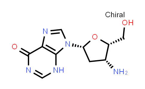 DY839716 | 2197044-57-6 | 9-((2R,4R,5S)-4-Amino-5-(hydroxymethyl)tetrahydrofuran-2-yl)-3,9-dihydro-6h-purin-6-one