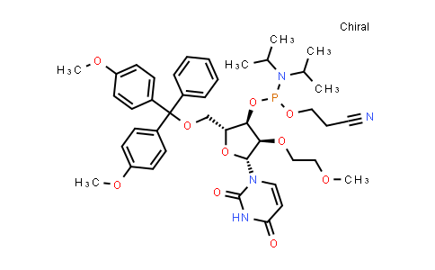 DY839734 | 163759-97-5 | 5'-O-[二(4-甲氧基苯基)苯基甲基]-2'-O-(2-甲氧基乙基)尿苷 3'-[2-氰基乙基 二异丙基氨基亚磷酸酯]