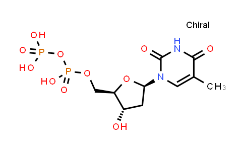 DY839756 | 491-97-4 | ((2R,3S,5R)-3-羟基-5-(5-甲基-2,4-二氧代-3,4-二氢嘧啶-1(2H)-基)四氢呋喃-2-基)甲基二磷酸酯