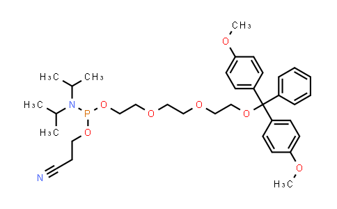 CAS No. 146668-73-7, 2-(2-(2-(Bis(4-methoxyphenyl)(phenyl)methoxy)ethoxy)ethoxy)ethyl (2-cyanoethyl) diisopropylphosphoramidite