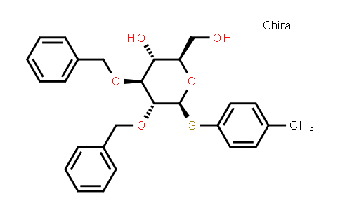 596087-18-2 | (2R,3R,4S,5R,6S)-4,5-bis(benzyloxy)-2-(hydroxymethyl)-6-(p-tolylthio)tetrahydro-2H-pyran-3-ol