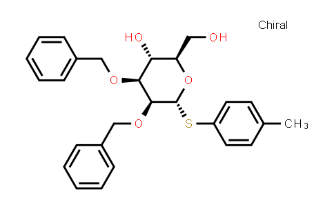 922523-13-5 | (2R,3R,4S,5S,6R)-4,5-bis(benzyloxy)-2-(hydroxymethyl)-6-(p-tolylthio)tetrahydro-2H-pyran-3-ol