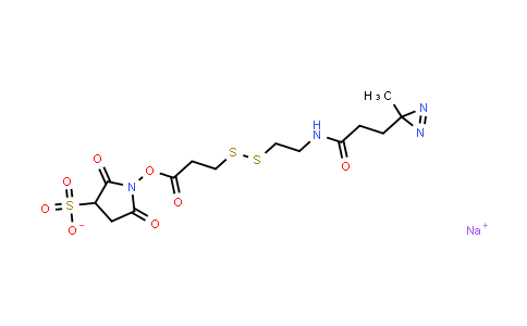 MC839916 | 1226983-32-9 | Sulfo-SDAD(Sulfo-NHS-SS-Diazirine) (sulfosuccinimidyl 2-[(4,4'-azipentanamido)ethyl]-1,3'-dithiopropionate]