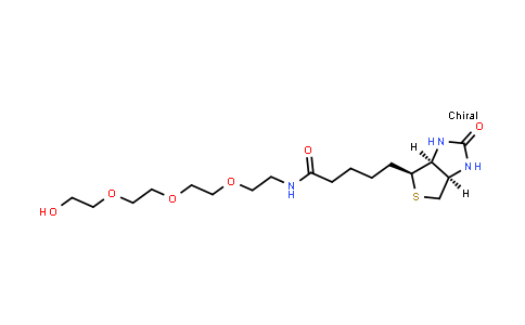 CAS No. 1778736-18-7, (3aS,4S,6aR)-Hexahydro-N-[2-[2-[2-(2-hydroxyethoxy)ethoxy]ethoxy]ethyl]-2-oxo-1H-thieno[3,4-d]imidazole-4-pentanamide