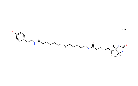 851113-28-5 | (3aS,4S,6aR)-Hexahydro-N-[6-[[6-[[2-(4-hydroxyphenyl)ethyl]amino]-6-oxohexyl]amino]-6-oxohexyl]-2-oxo-1H-thieno[3,4-d]imidazole-4-pentanamide