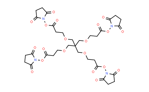 681286-95-3 | Bis(2,5-dioxopyrrolidin-1-yl) 3,3'-((2,2-bis((3-((2,5-dioxopyrrolidin-1-yl)oxy)-3-oxopropoxy)methyl)propane-1,3-diyl)bis(oxy))dipropionate