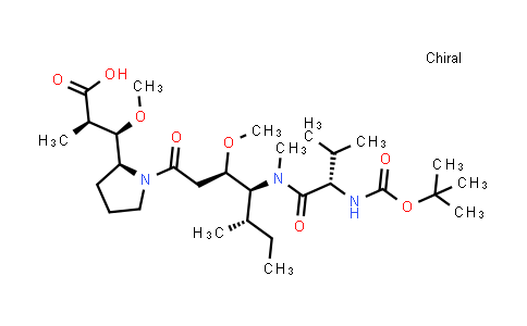 1415246-54-6 | (2R,3R)-3-((S)-1-((3R,4S,5S)-4-((S)-2-((叔丁氧基羰基)氨基)-N,3-二甲基丁酰氨基)-3) -甲氧基-5-甲基庚酰基)吡咯烷-2-基)-3-甲氧基-2-甲基丙酸
