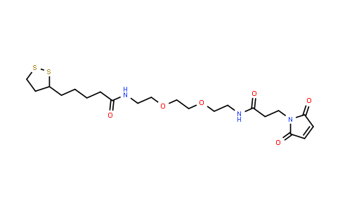 MC840113 | 918827-52-8 | N-(2-(2-(2-(3-(2,5-二氧基-2,5-二氢-1H-吡咯-1-基)丙酰胺)乙氧基)乙氧基)-5-(1,2-二硫杂环-3-基)五酰胺