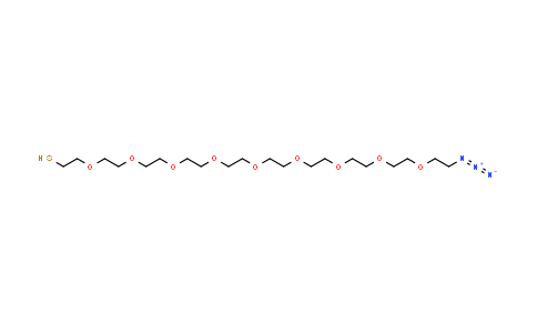 MC840208 | 2148986-07-4 | 29-叠氮基-3,6,9,12,15,18,21,24,27-壬氧基十二烷-1-硫醇