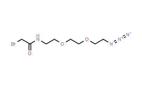 MC840210 | 932741-12-3 | N-(2-(2-(2-Azidoethoxy)ethoxy)ethyl)-2-bromoacetamide