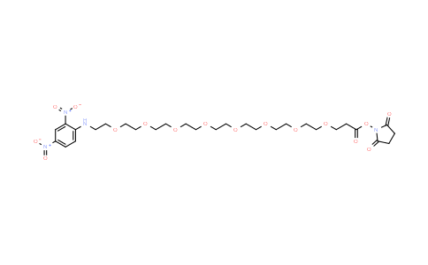 MC840223 | 1369489-00-8 | 2,5-Dioxopyrrolidin-1-yl 1-((2,4-dinitrophenyl)amino)-3,6,9,12,15,18,21,24-octaoxaheptacosan-27-oate