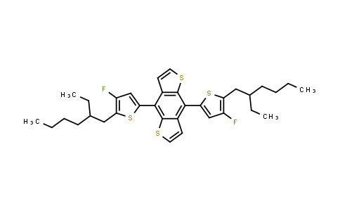 CAS No. 1514905-24-8, 4,8-双[5-(2-乙基己基)-4-氟-2-噻吩基]苯并[1,2-b:4,5-b′]二噻吩
