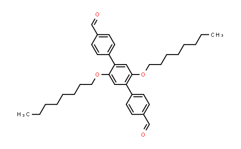 CAS No. 1801332-53-5, 2',5'-Bis(octyloxy)-[1,1':4',1''-terphenyl]-4,4''-dicarbaldehyde