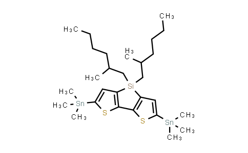 DY840292 | 1089687-06-8 | 4,4-双(2-甲基己基)-2,6-双(三甲基甲锡烷基)-4H-硅醇并[3,2-b:4,5-b']二噻吩