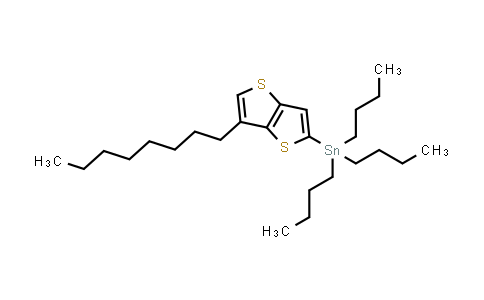 CAS No. 1623751-72-3, 三丁基(6-辛基噻吩并[3,2-b]噻吩-2-基)锡烷
