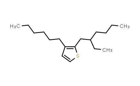 CAS No. 1627680-06-1, 2-(2-乙基己基)-3-己基噻吩