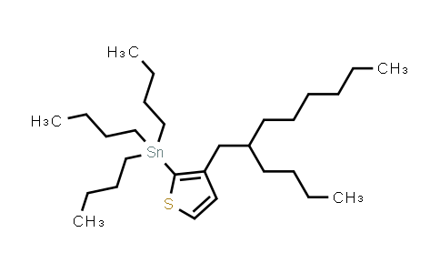 CAS No. 1640126-30-2, 三丁基(3-(2-丁基辛基)噻吩-2-基)锡烷