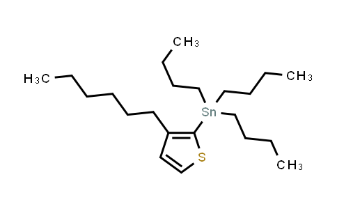 CAS No. 851853-51-5, 三丁基(3-己基噻吩-2-基)锡烷