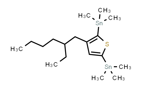 CAS No. 886746-70-9, Stannane, [3-(2-ethylhexyl)-2,5-thiophenediyl]bis[trimethyl-