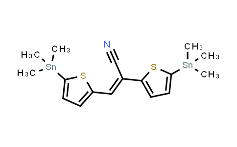 CAS No. 1610057-05-0, (αE)-5-(Trimethylstannyl)-α-[[5-(trimethylstannyl)-2-thienyl]methylene]-2-thiopheneacetonitrile