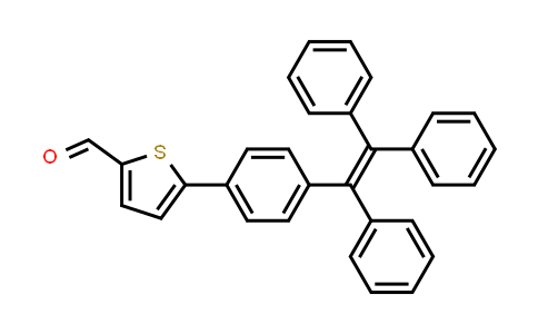 CAS No. 1622996-30-8, 5-(4-(1,2,2-Triphenylvinyl)phenyl)thiophene-2-carbaldehyde