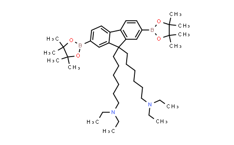 DY840341 | 1305335-06-1 | N,N,N′,N′-四乙基-2,7-双(4,4,5,5-四甲基-1,3,2-二氧杂硼烷-2-基)-9H-芴-9,9-二己胺