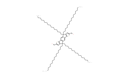 CAS No. 2177241-05-1, 4,4,9,9-十四烷基-4,9-二氢-s-吲哚[1,2-b:5,6-b']二噻吩-2,7-二甲醛