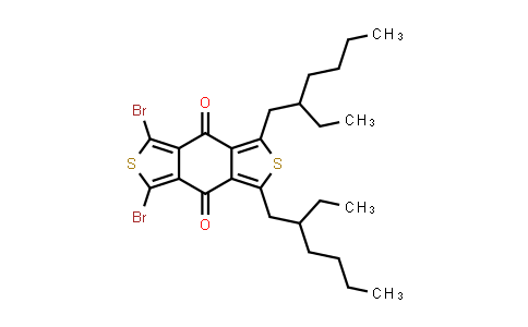 CAS No. 1415929-76-8, 1,3-二溴-5,7-双(2-乙基己基)-4H,8H-苯并[1,2-c:4,5-c']二噻吩-4,8-二酮