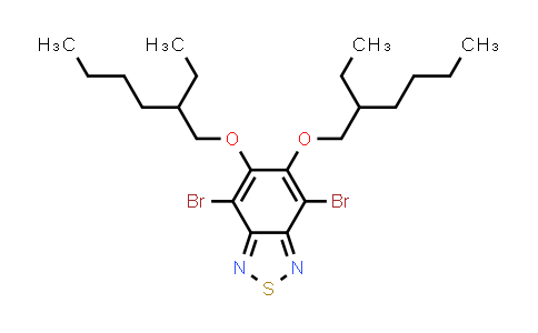 CAS No. 1642535-94-1, 4,7-Dibromo-5,6-bis((2-ethylhexyl)oxy)benzo[c][1,2,5]thiadiazole