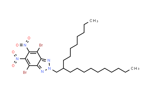 1674364-99-8 | 4,7-二溴-5,6-二硝基-2-(2-辛基十二烷基)-2H-苯并[d][1,2,3]三唑