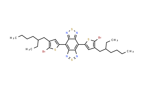 CAS No. 1401018-41-4, 4,8-Bis[5-bromo-4-(2-ethylhexyl)-2-thienyl]-2位4未2-benzo[1,2-c:4,5-c鈥瞉bis[1,2,5]thiadiazole