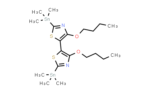 CAS No. 1224430-28-7, 4,4'-二丁氧基-2,2'-双(三甲基甲锡烷基)-5,5'-联噻唑