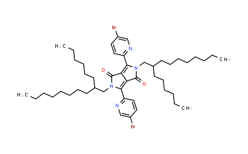 CAS No. 1780450-88-5, 3,6-双(5-溴-2-吡啶基)-2,5-双(2-己基癸基)-2,5-二氢吡咯并[3,4-c]吡咯-1,4-二酮