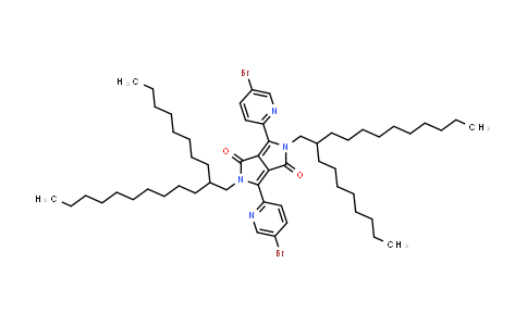CAS No. 1455028-34-8, 3,6-Bis(5-bromo-2-pyridinyl)-2,5-dihydro-2,5-bis(2-octyldodecyl)pyrrolo[3,4-c]pyrrole-1,4-dione