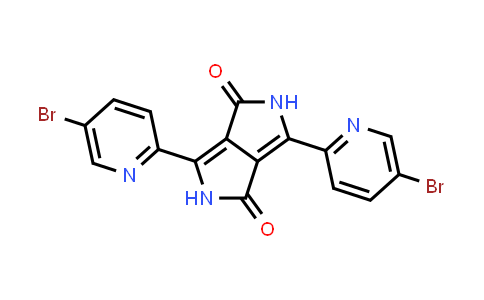 CAS No. 777079-50-2, 3,6-双(5-溴-2-吡啶基)-2,5-二氢吡咯并[3,4-c]吡咯-1,4-二酮