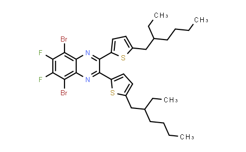CAS No. 1643416-18-5, 5,8-二溴-2,3-双(5-(2-乙基己基)噻吩-2-基)-6,7-二氟噻吩嗪