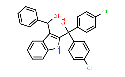 MC840532 | 2956493-97-1 | 双(4-氯苯基)(3-(羟基(苯基)甲基)-1H-吲哚-2-基)甲醇